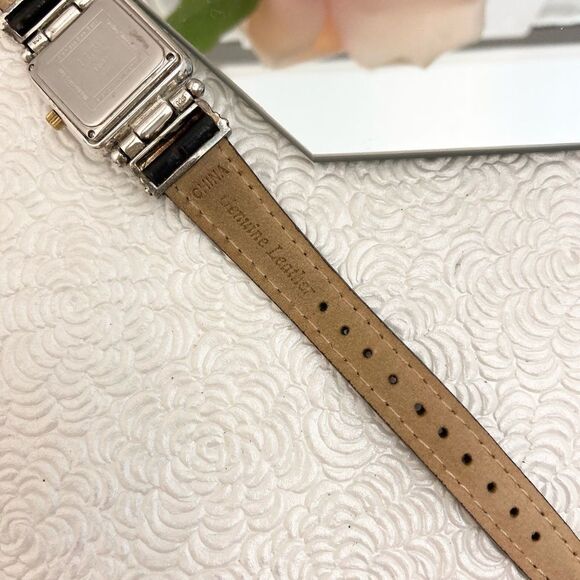 Vintage Ecclissi Sterling Silver Watch with Turquoise Dial and Gold-tone Accents - Picture 15 of 15